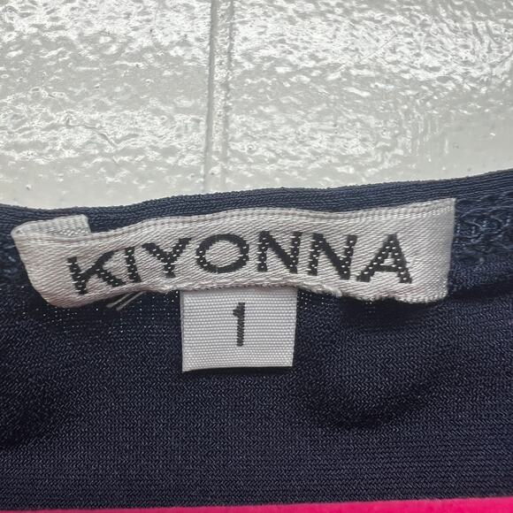 Kiyonna Womens True Wrap Dress 14/16 Midi Stretch Ruffle Hem Party Event Evening - Picture 3 of 14